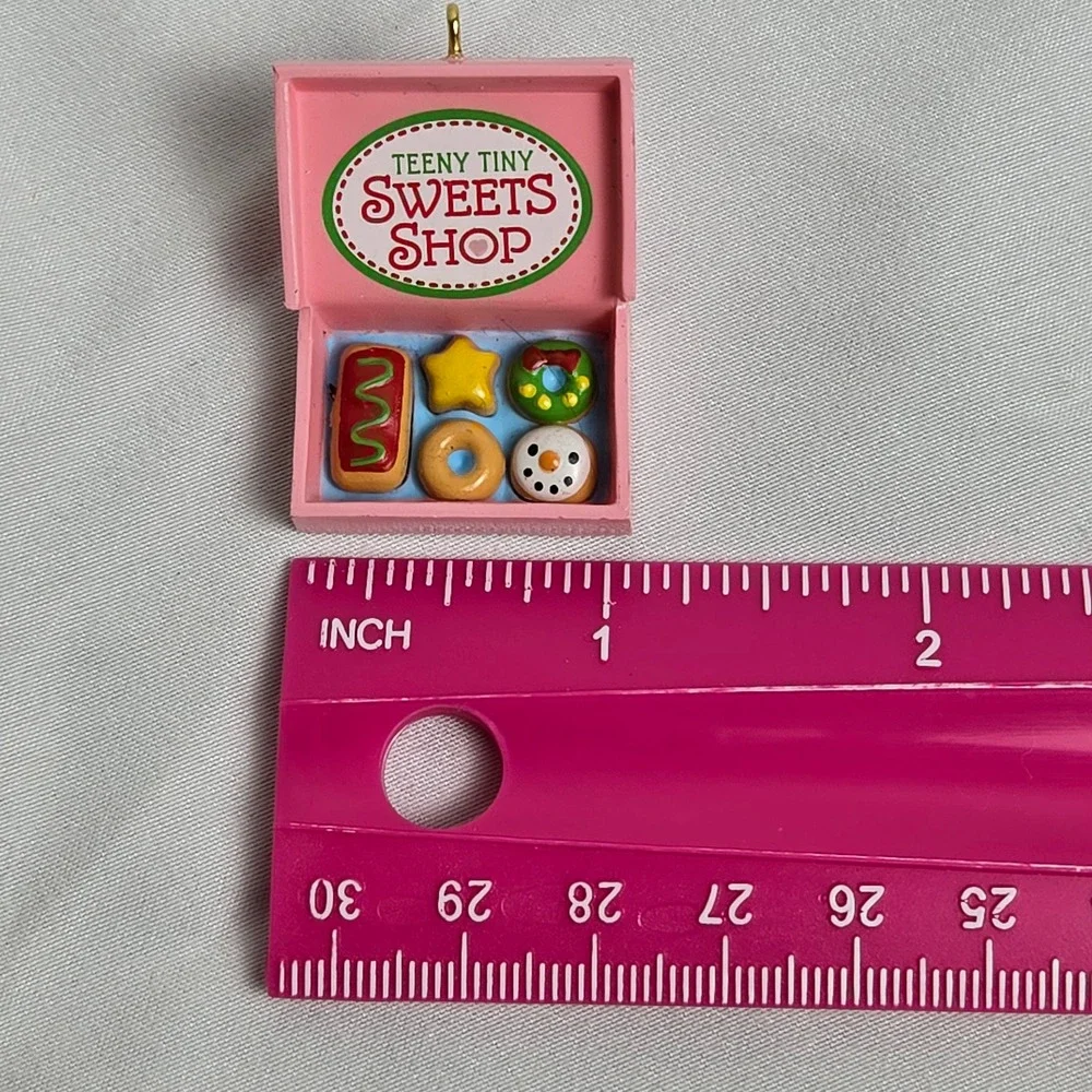 Lot of 2 Hallmark Keepsake Miniature Ornaments Teeny Tiny Sweets Shop‎ 2015 1